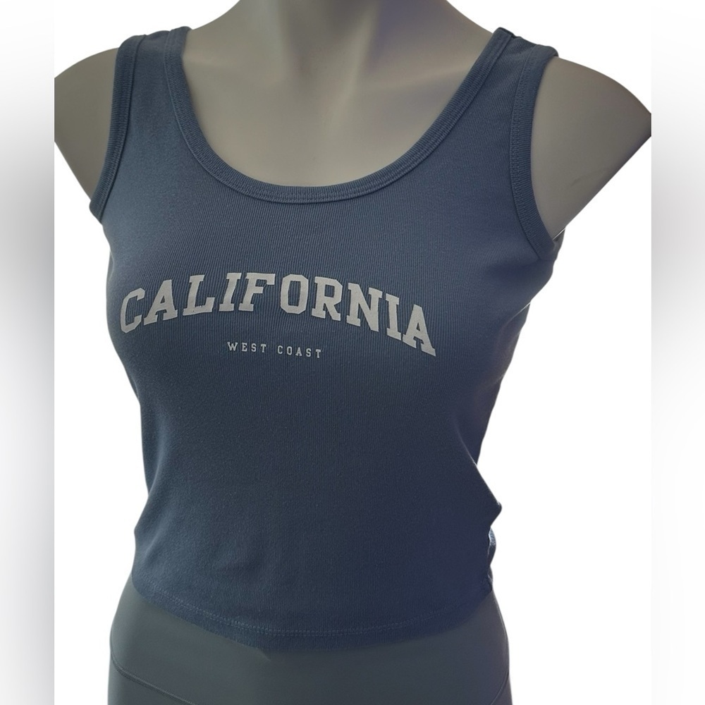 Obsessive Love Blue California West Coast women’s tank top. #(14)